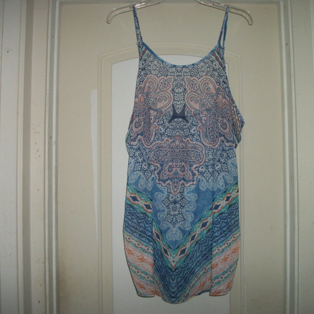 DARLING RETRO BOHO GYPSY FLOATY TOP X LG